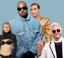 Kim, Kanye, Pete , Julia Fox