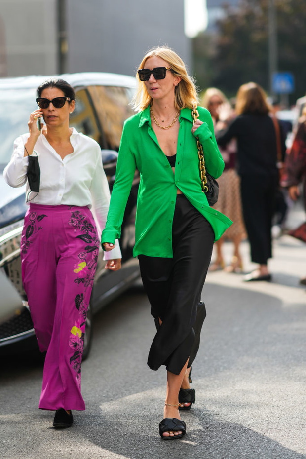 Street Style - Day 3 - Milan Fashion Week - Spring / Summer 2022