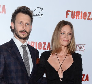 Magdalena Boczarska z mężem Mateuszem Banasiukiem na premierze "Furiozy"