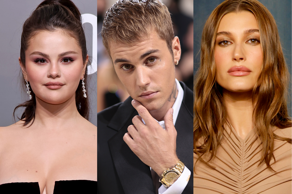 Selena Gomez, Justin Bieber i Hailey Biebr