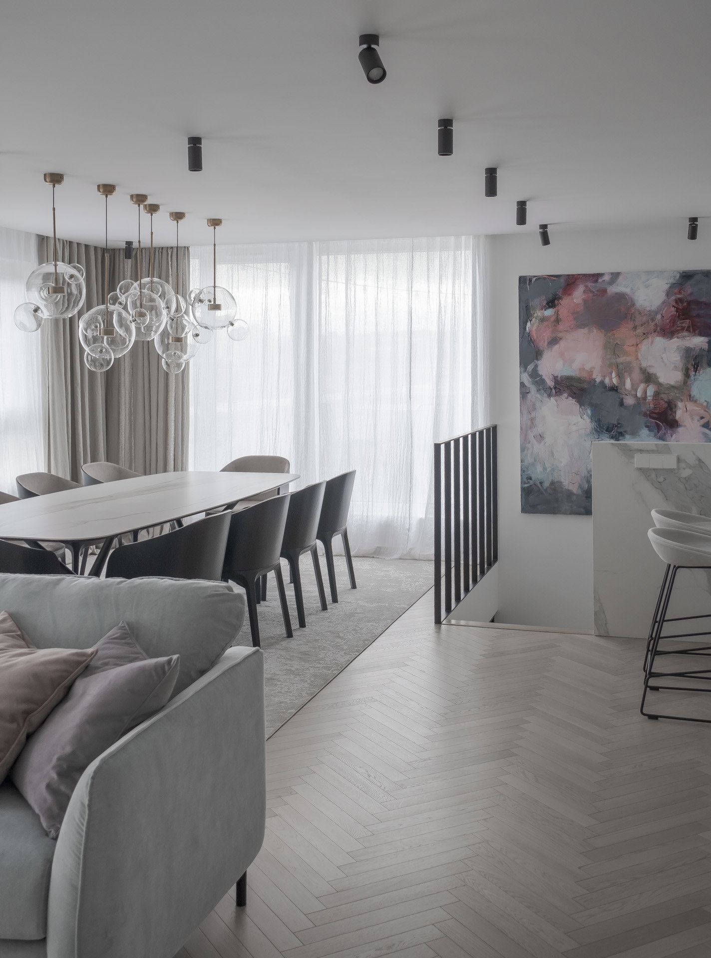 Dwupoziomowy apartament w Zielonej Górze, projekt: Mindful Architekci