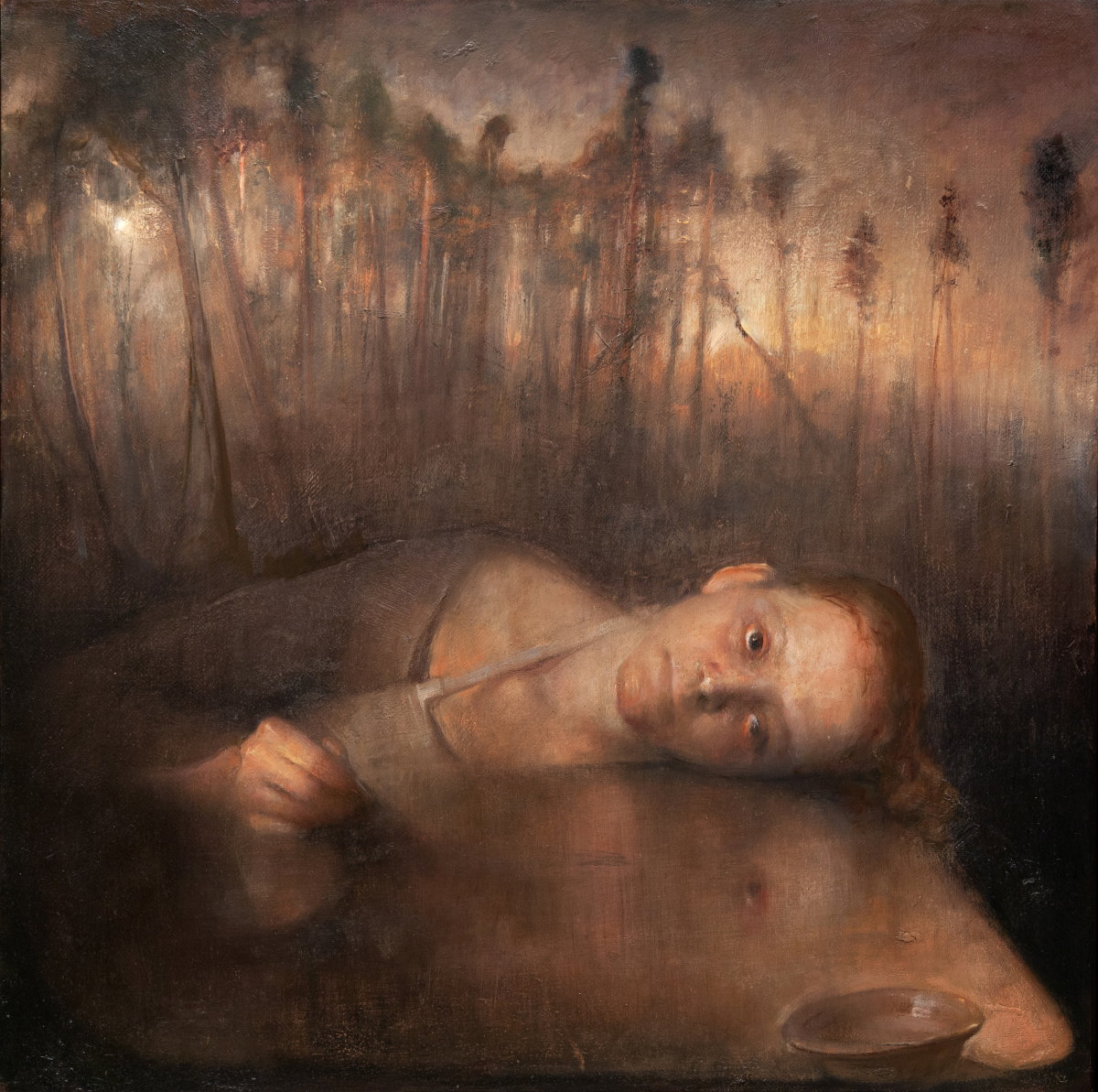 Odd Nerdrum, Sandra by the stone table
