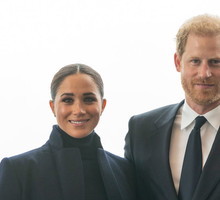 Meghan Markle i książe Harry odbierają nagrodę prezydenta