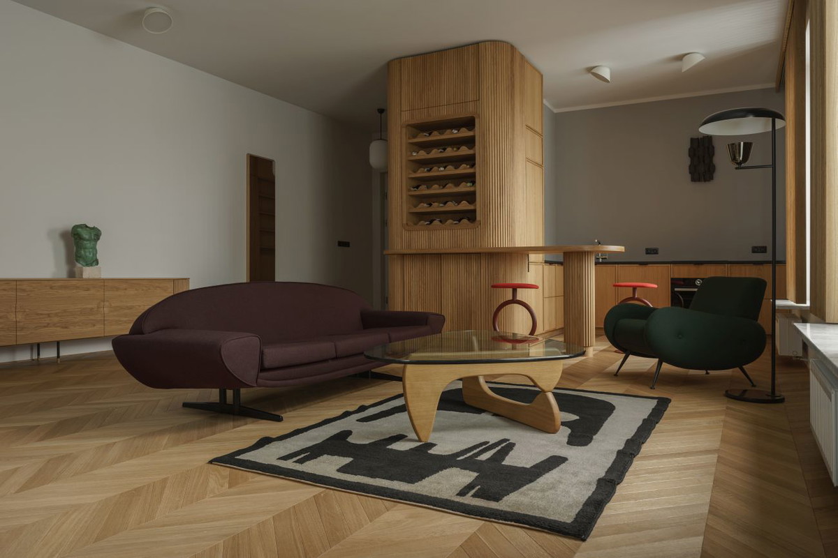 Penthouse na Starej Pradze, projekt: Loft Kolasiński