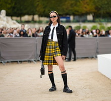 Szkocka kratka street style