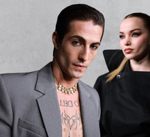 Damiano David i Dove Cameron na czerwonym dywanie