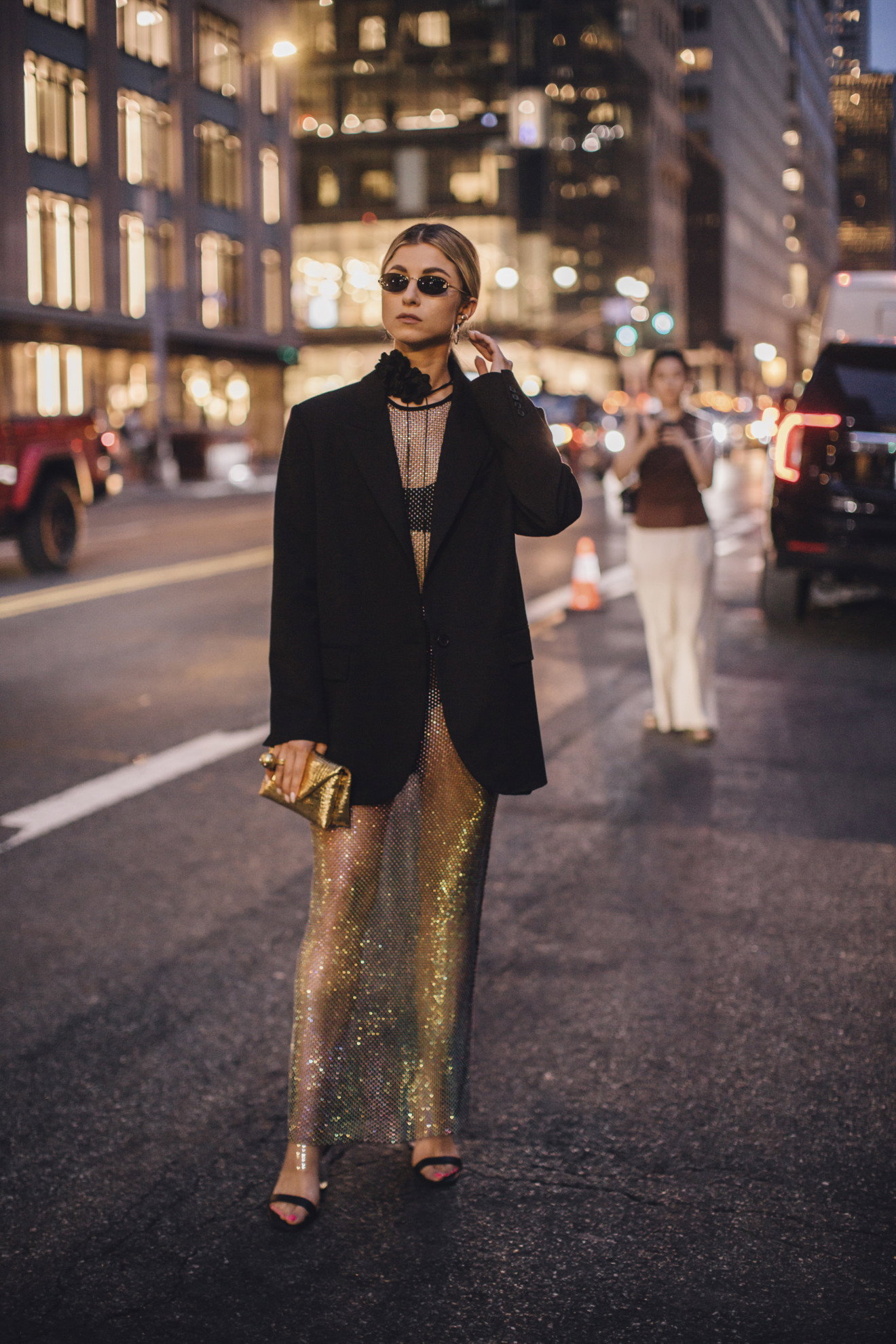 Żakiety i marynarki na ulicach stolic mody street style