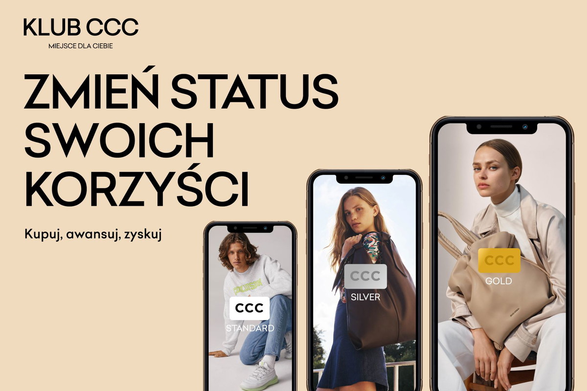 Zmień status swoich korzyści. Kupuj, awansuj i zyskuj w Klubie CCC