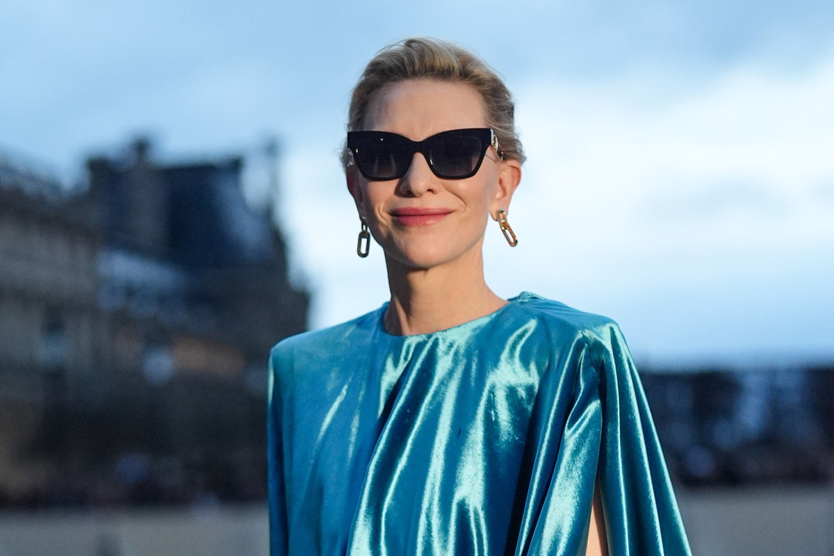 Cate Blanchett powtórzyła stylizację, którą wcześniej założyła na Oscary. Aktorka po raz kolejny olśniewa w metalicznej koszuli