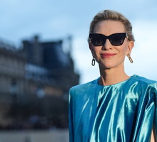 Cate Blanchett powtórzyła stylizację, którą wcześniej założyła na Oscary. Aktorka po raz kolejny olśniewa w metalicznej koszuli