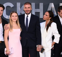 Victoria Beckham z rodziną