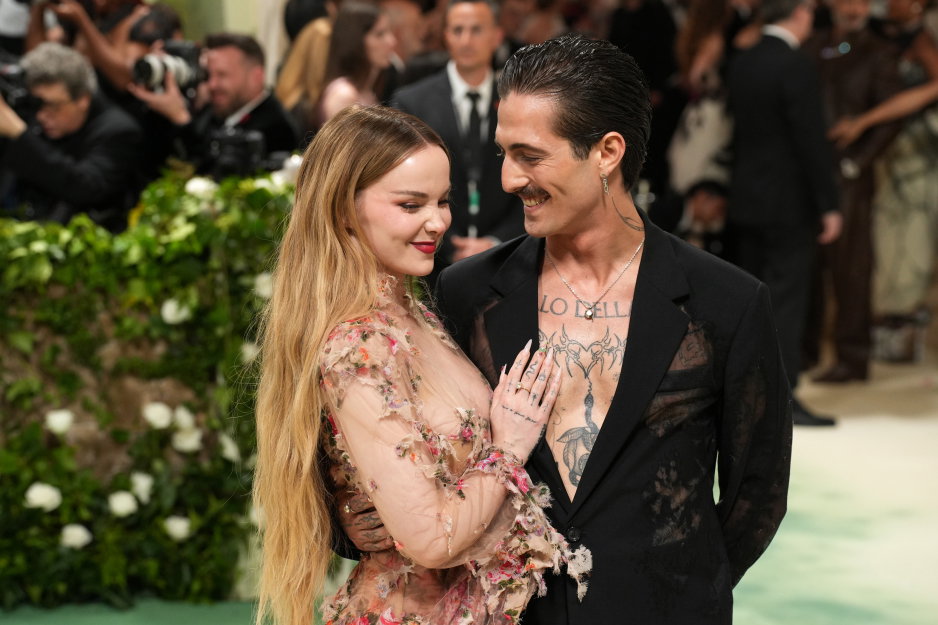 Damiano David i Dove Cameron na Met Gali 2024
