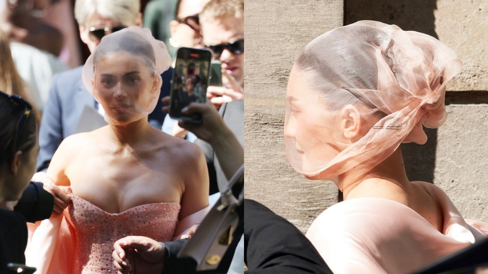 Kylie Jenner na pokazie Schiaparelli Haute Couture jesień-zima 2024/2025