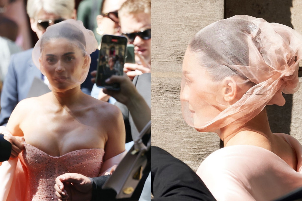 Kylie Jenner na pokazie Schiaparelli Haute Couture jesień-zima 2024/2025