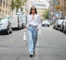 jakie buty do jeansow paryżanki street style