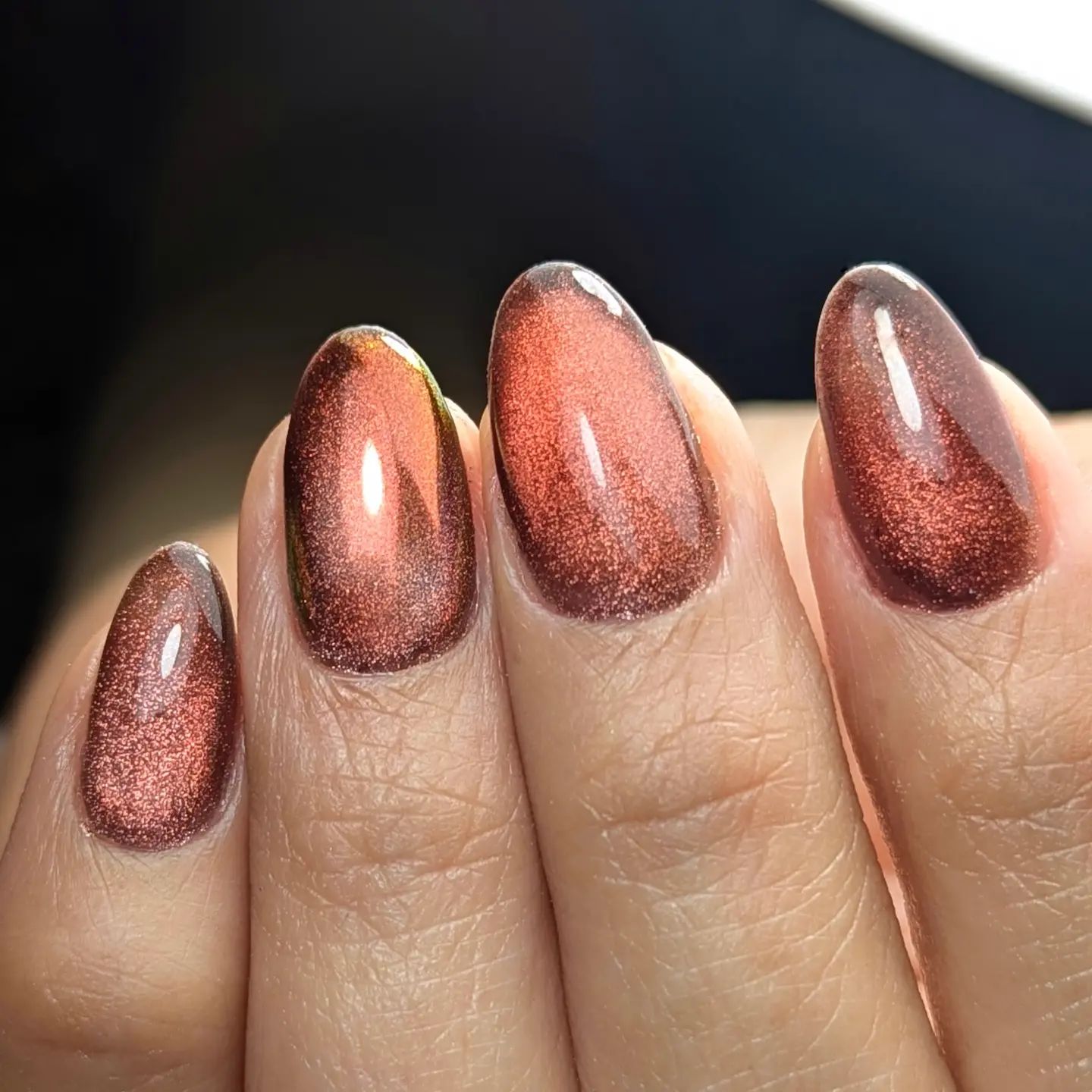 Cinammon gild nails