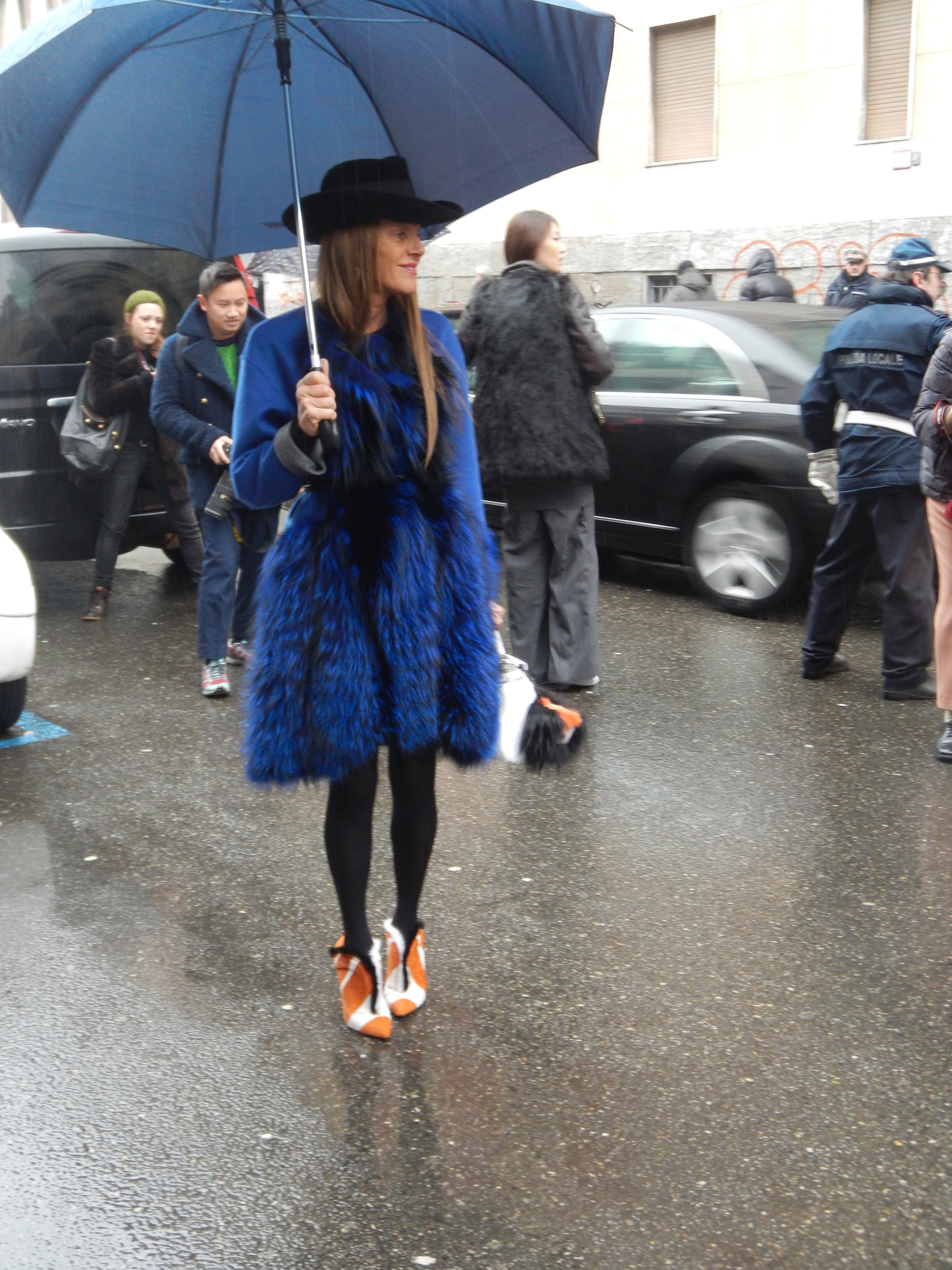 Fashion Week Milano, Anna Dello Russo, fot. by Nikon COOLPIX S800c