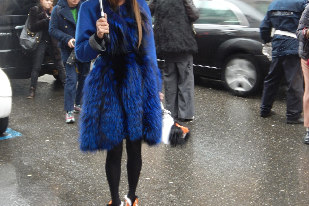 Fashion Week Milano, Anna Dello Russo, fot. by Nikon COOLPIX S800c