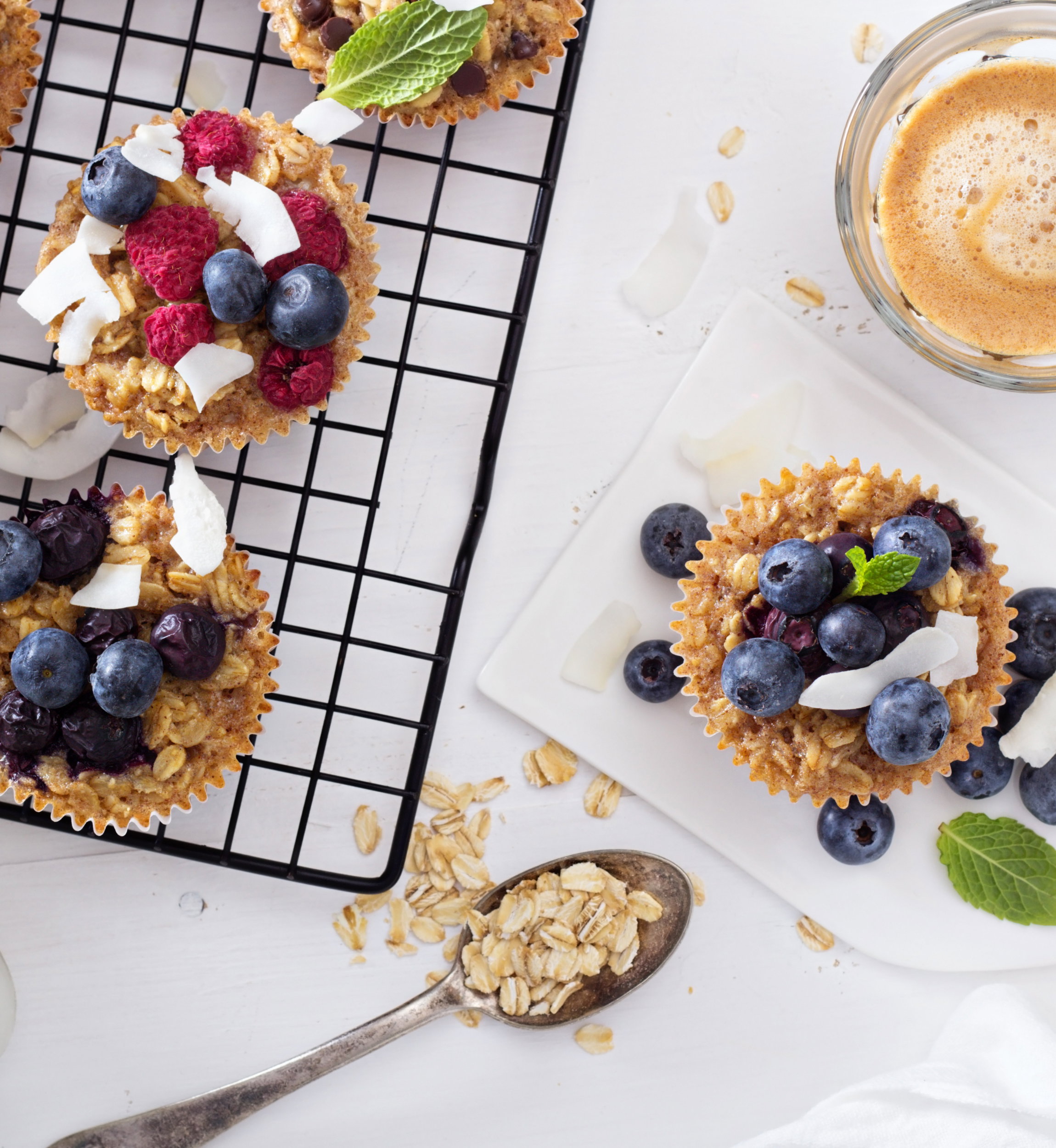 Dietetyczne muffinki z płatków owsianych