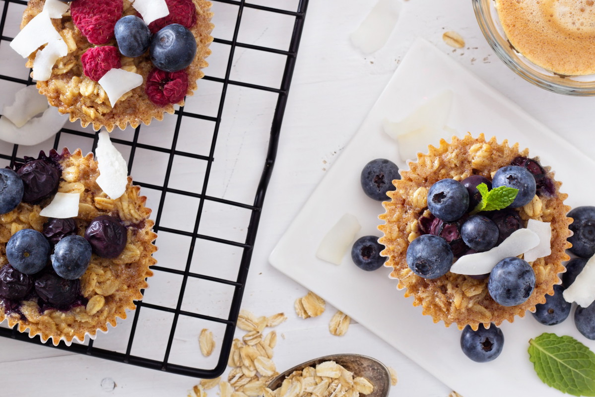 Dietetyczne muffinki z płatków owsianych