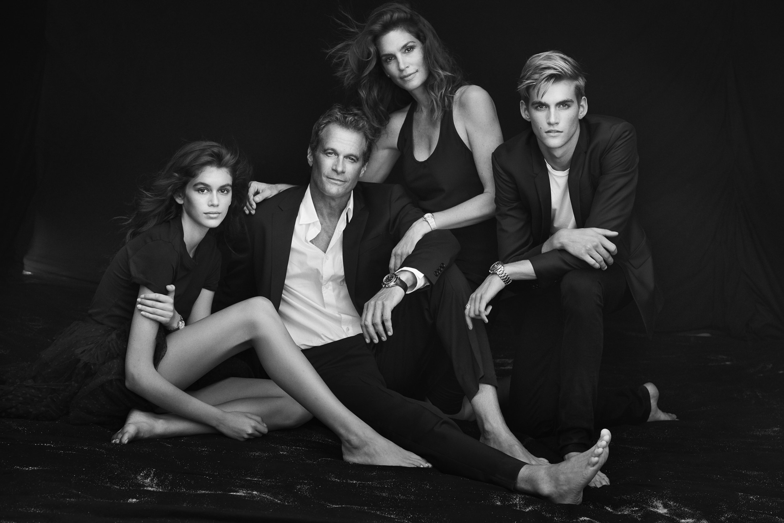 OMEGA Her Time: Kaia Gerber, Rande Gerber, Cindy Crawford, Presley Gerber
