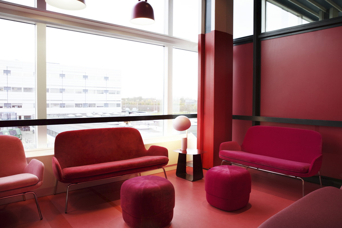 Wnętrza nowej strefy lounge na lotnisku w Kopenhadze