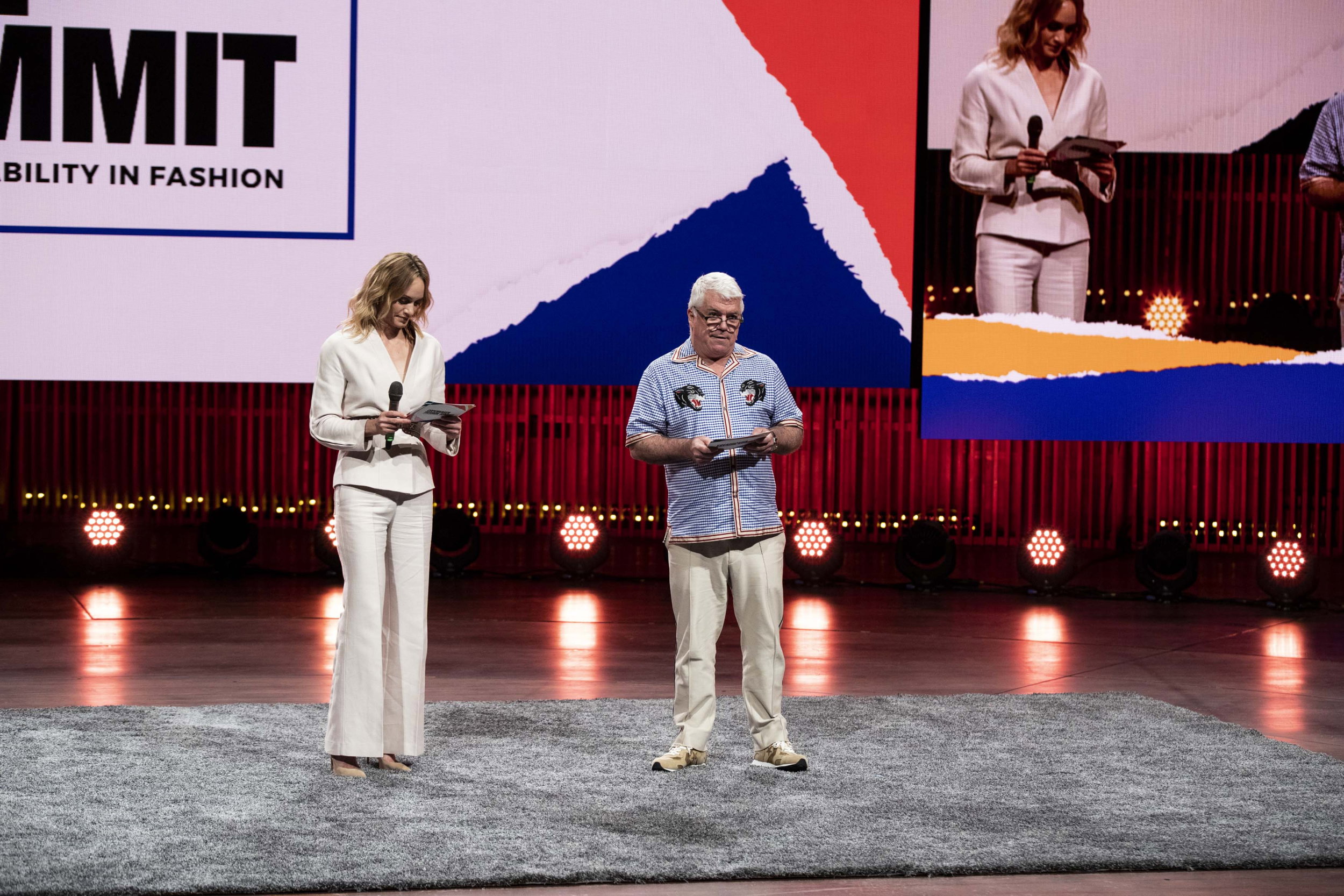 Amber Valletta i Tim Blanks