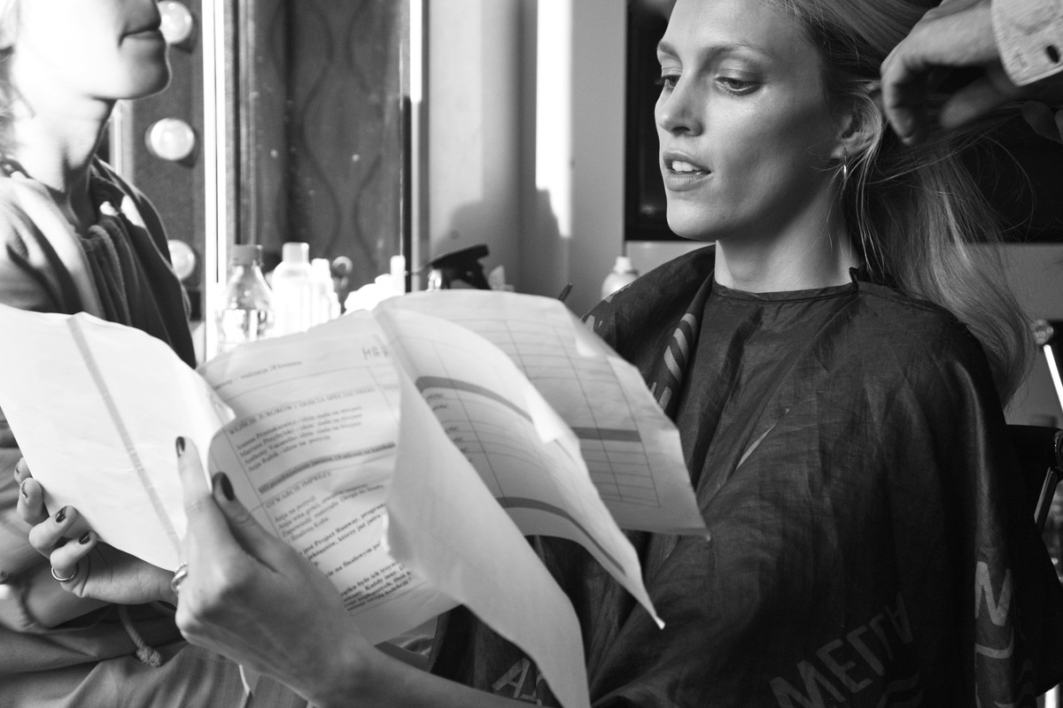 Anja Rubik za kulisami finału Project Runway