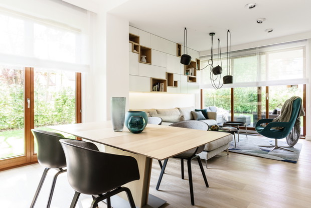 Wnętrze tygodnia:nowoczesny i przytulny apartament w Gdyni, proj. Dragon Art - Anna Maria Sokołowska, Marta Piątkowska, fot. Foto & Mohito