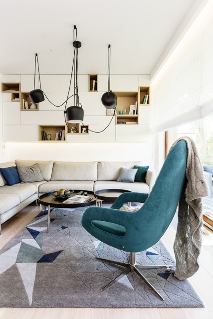 Wnętrze tygodnia:nowoczesny i przytulny apartament w Gdyni, proj. Dragon Art - Anna Maria Sokołowska, Marta Piątkowska, fot. Foto & Mohito
