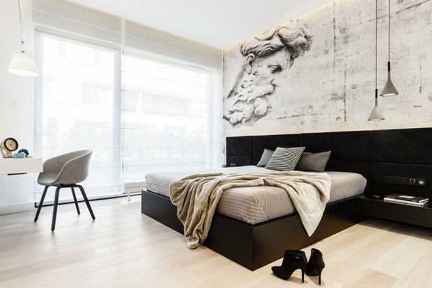 Wnętrze tygodnia:nowoczesny i przytulny apartament w Gdyni, proj. Dragon Art - Anna Maria Sokołowska, Marta Piątkowska, fot. Foto & Mohito
