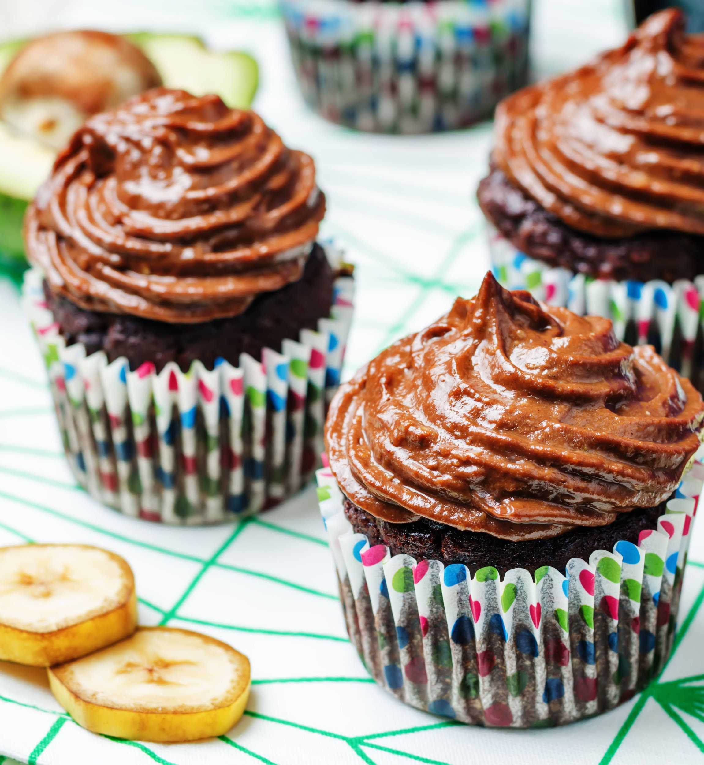 Wegańskie muffiny czekoladowe z cukinii