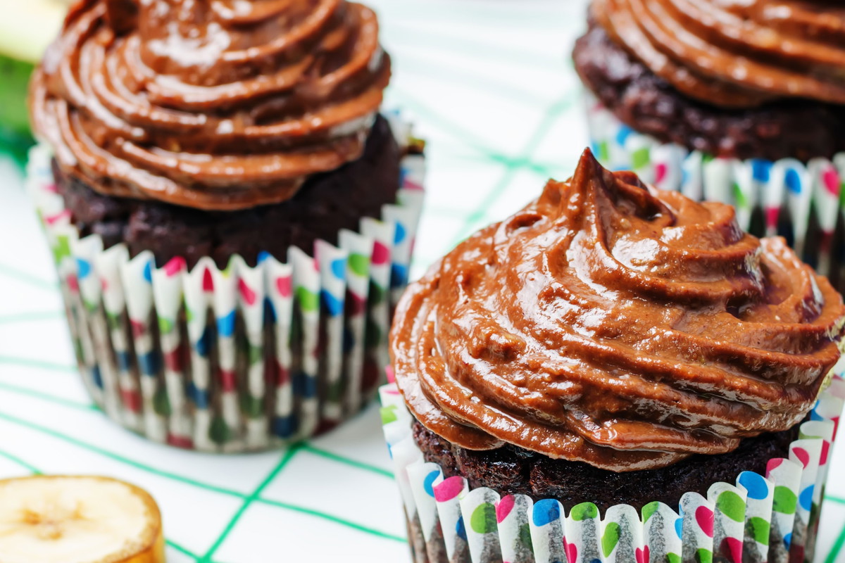 Wegańskie muffiny czekoladowe z cukinii