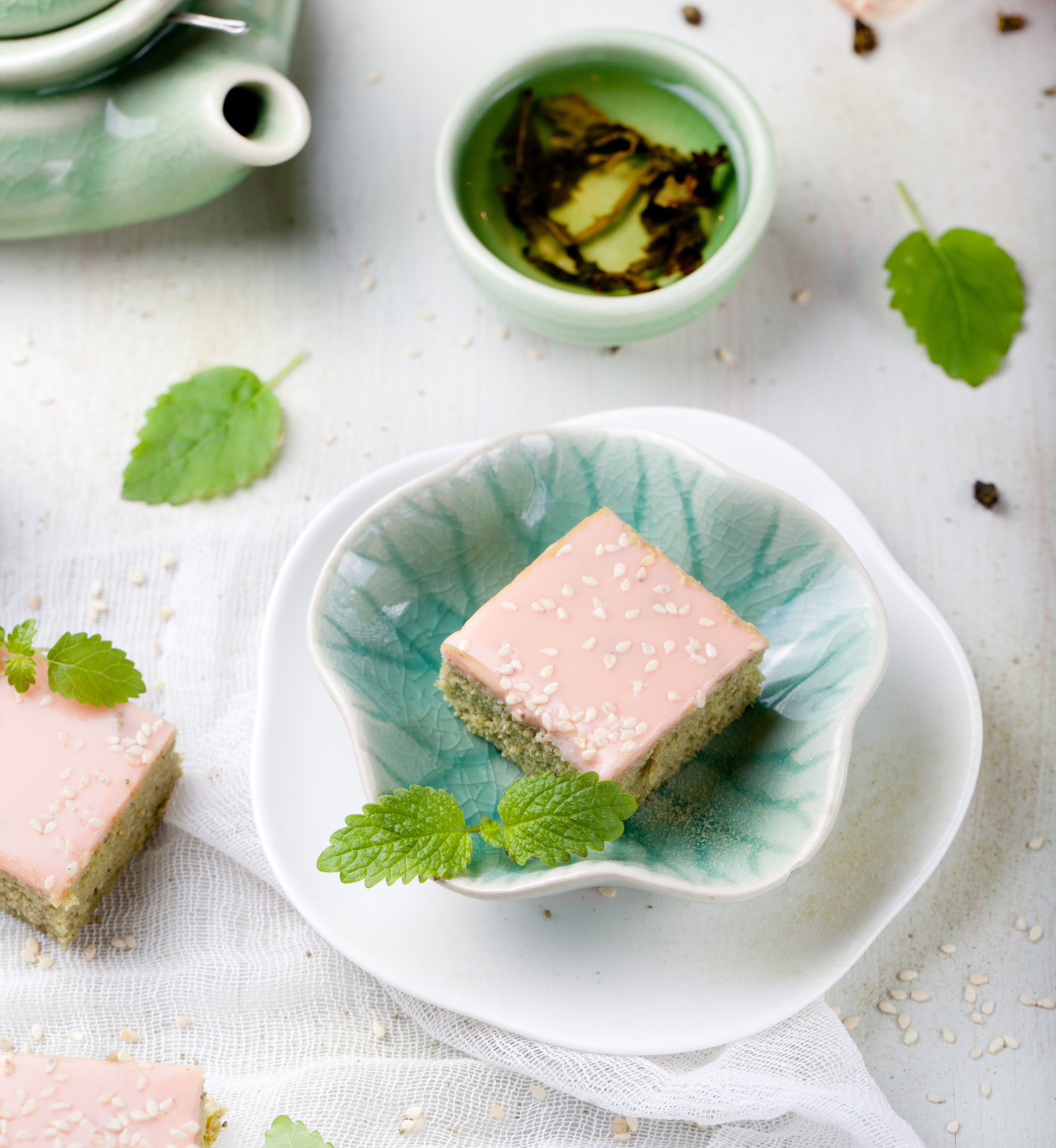 Ciasto matcha z białą czekoladą, fot. Fotolia