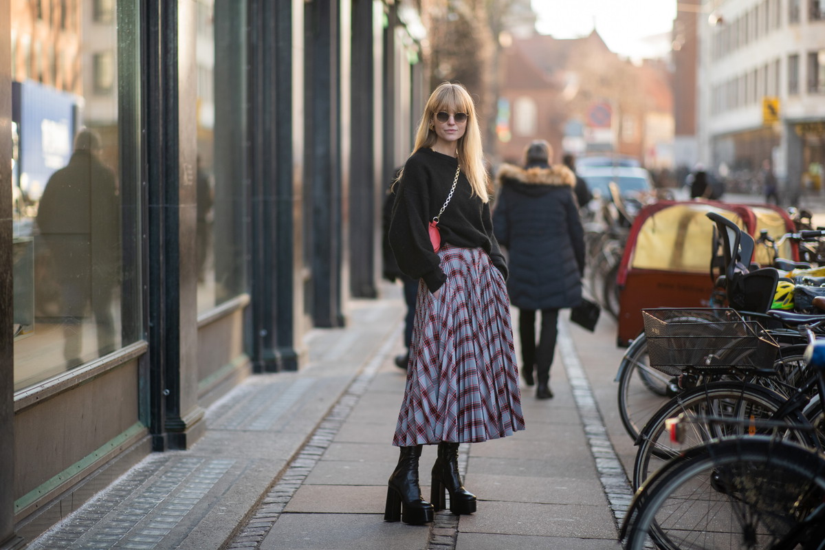 wzorzyste spódnice street fashion