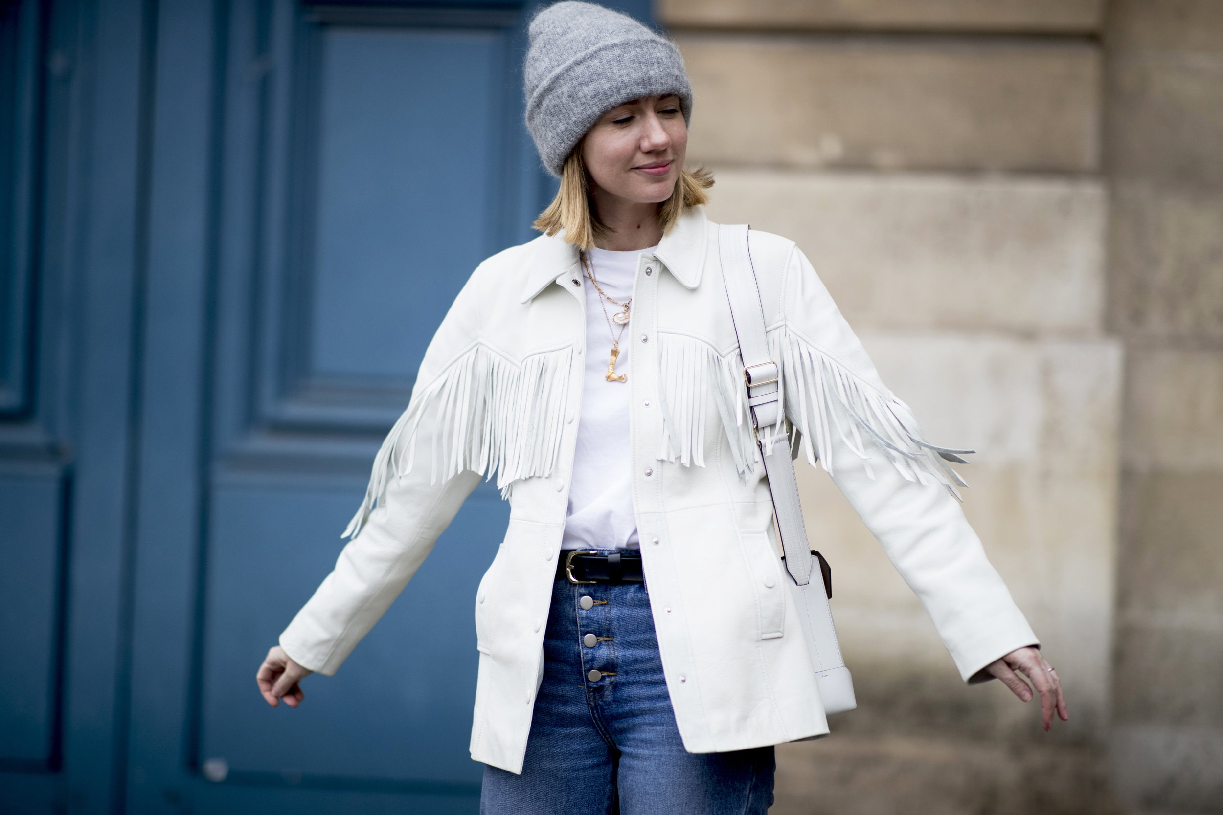 Paris haute couture street fashion