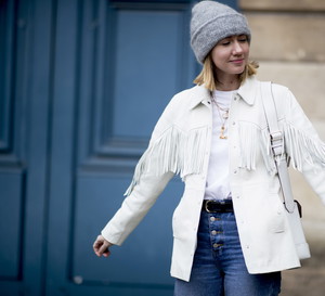 Paris haute couture street fashion