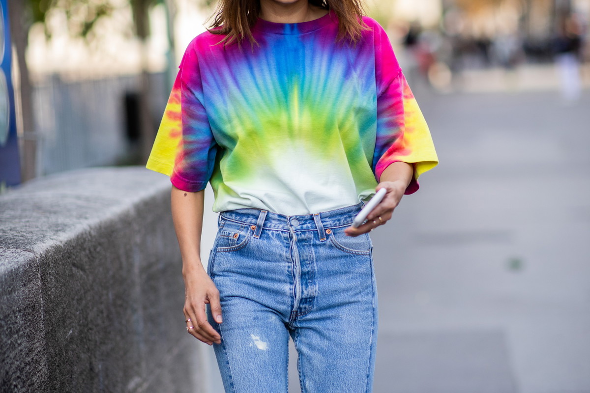 t-shirt tie-dye - street fashion