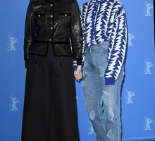 Tilda Swinton i Honor Swinton Byrne na pokazie filmu The Souvenir w ramach Berlinale 2019.