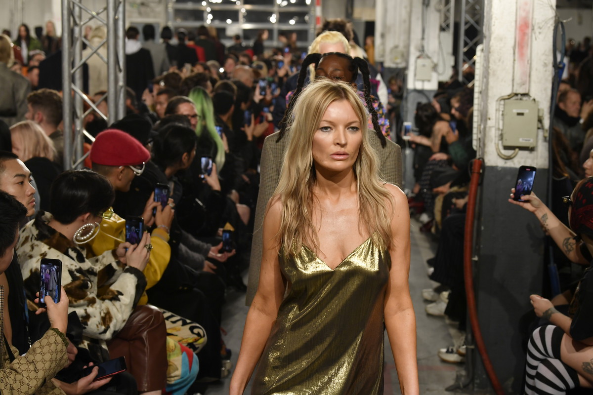 "Kate Moss" na pokazie Vetements