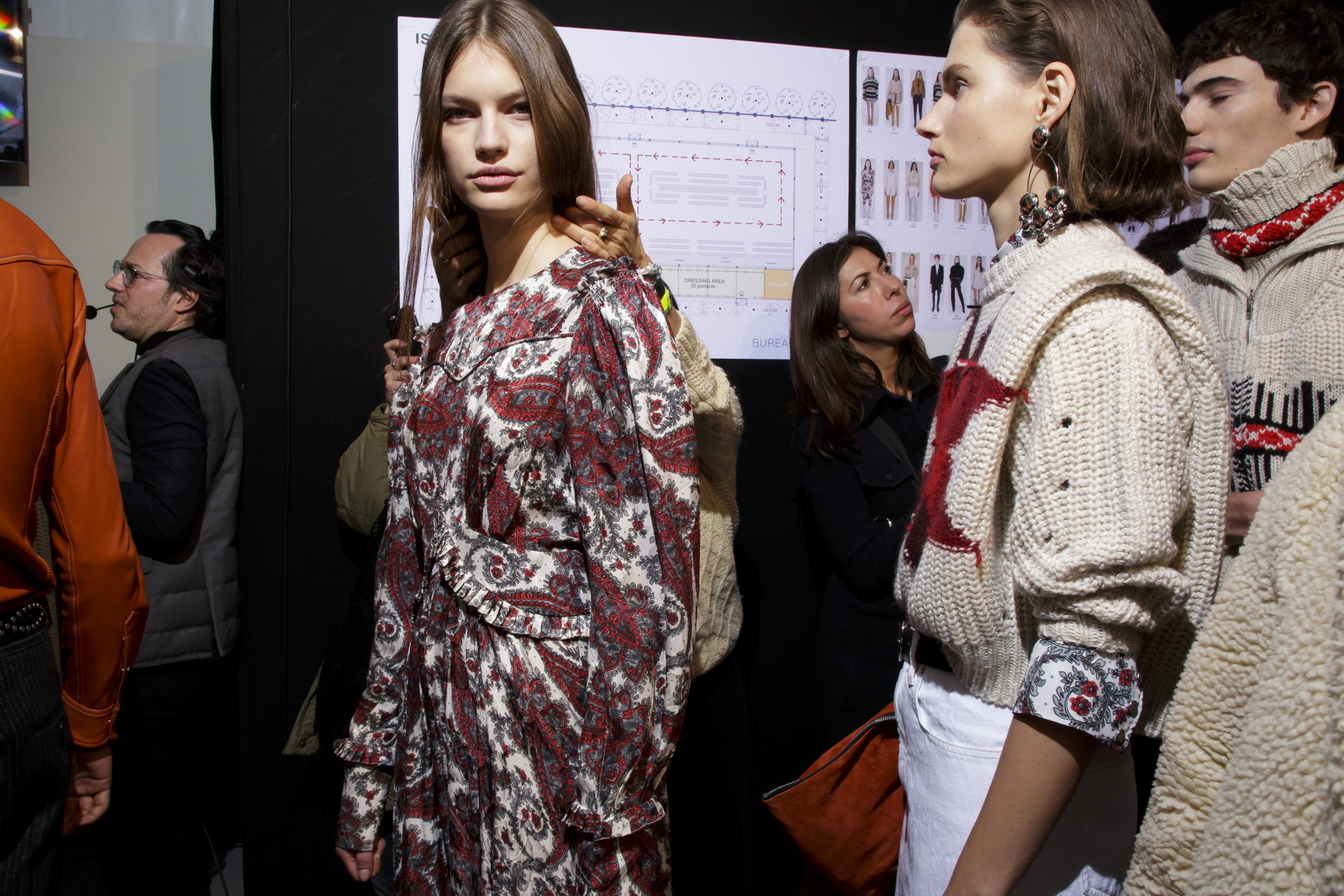 Isabel Marant backstage