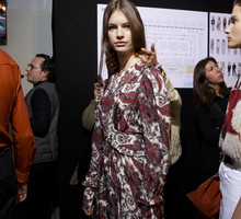 Isabel Marant backstage