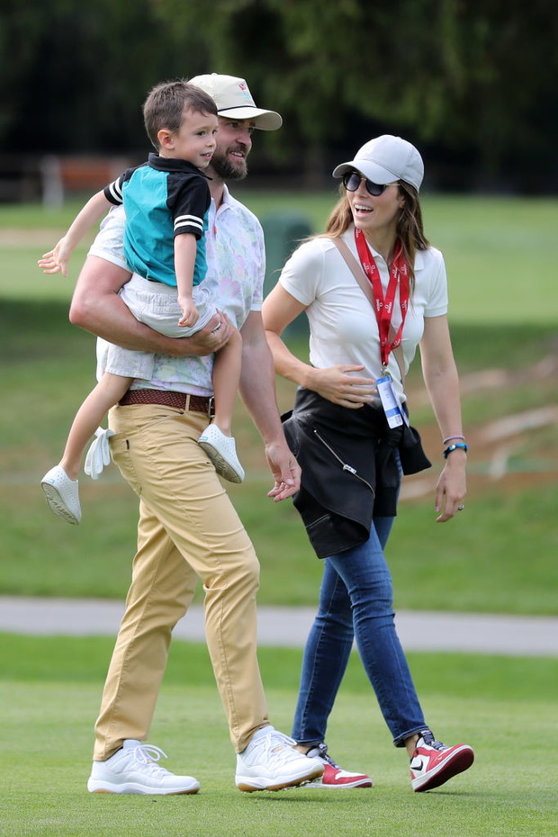Justin Timberlake With Family At The Omega European Masters
