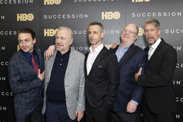Kieran Culkin, Brian Cox, Jeremy Strong, Frank Rich, Alan Ruck