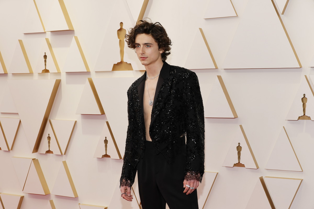 Timothée Chalamet na Oscarach 2022