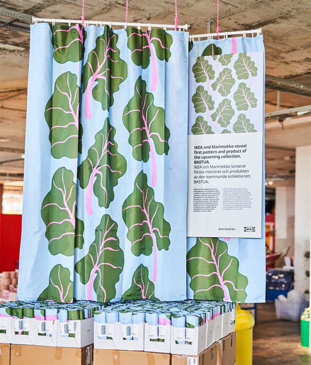 IKEA X Marimekko, BASTUA, zasłonka prysznicowa