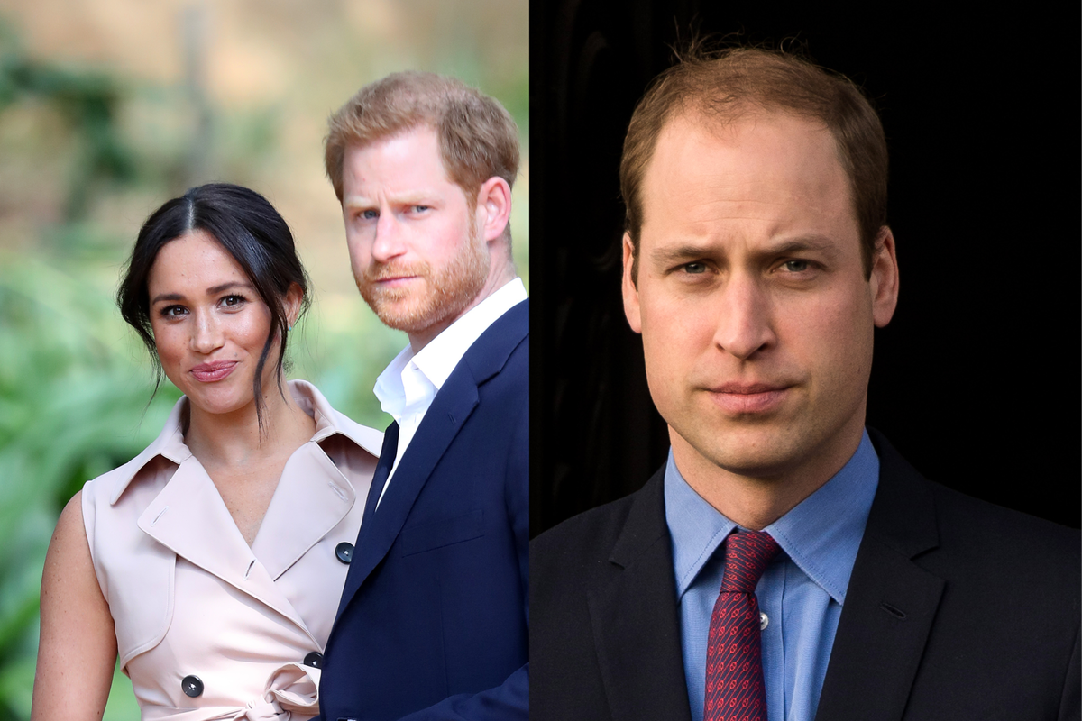 Meghan Markle, książę Harry i książę William