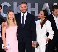 Victoria Beckham z rodziną