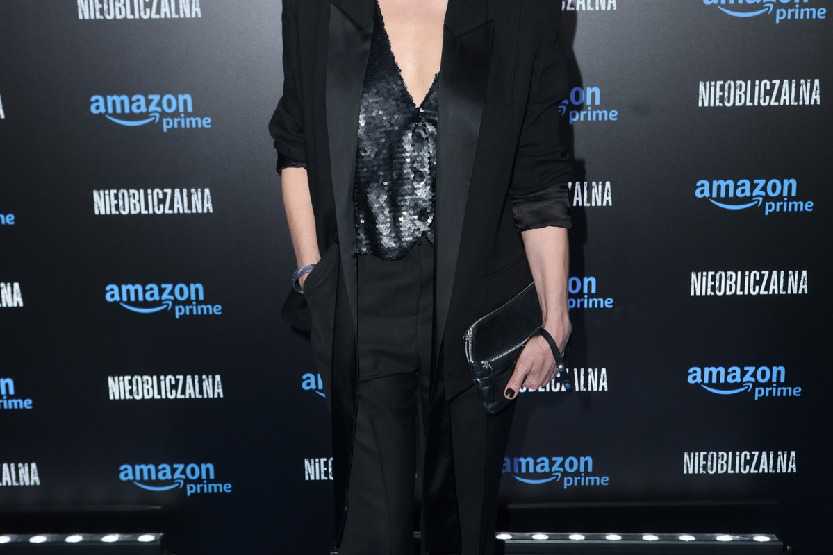 Magdalena Cielecka na premierze filmu "Nieobliczalna"