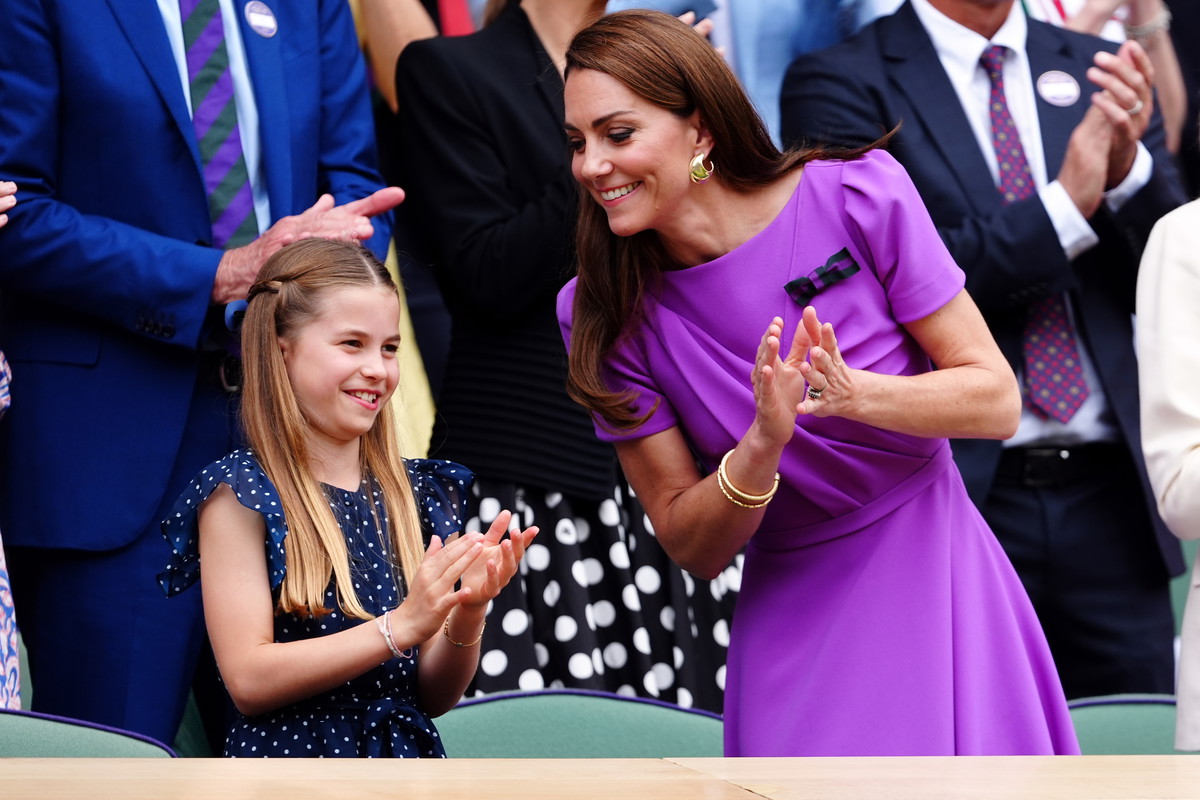 Księżniczka Charlotte i księżna Kate na Wimbledonie 2024